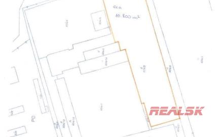 Pozemok 10800m2 pre výrobu a priemysel