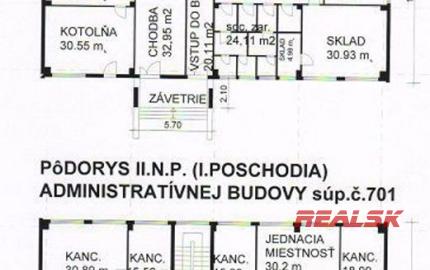 Na predaj skladové priestory 5088m2 + admin. budova