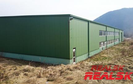 Hala 1700m2 na veľkom pozemku 7775m2 na prenájom