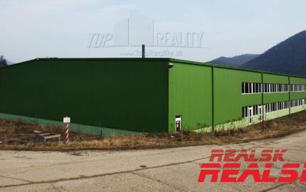 Hala 1700m2 na veľkom pozemku 7775m2 na prenájom