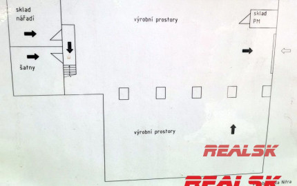 Výrobno-skladové priestory s mostovým žeriavom v Nitre na prenájom