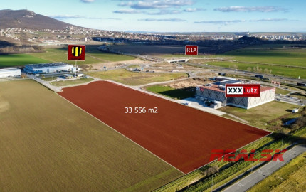 Pozemky s plochou od 2000 m² až do 33 000 m² v Priemyselnom parku v Nitre na predaj