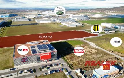 Na predaj pozemky v Priemyselnom parku Nitra – Sever (Možnosť prispôsobiť plochu)