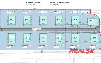 Na predaj pozemky v Priemyselnom parku Nitra – Sever (Možnosť prispôsobiť plochu)
