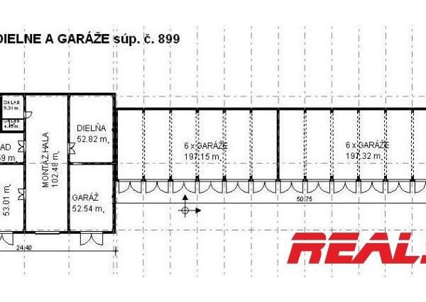 Na predaj skladové priestory 5088m2 + admin. budova