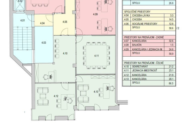 Nadštandardné kancelárske priestory v centre Nitry na prenájom