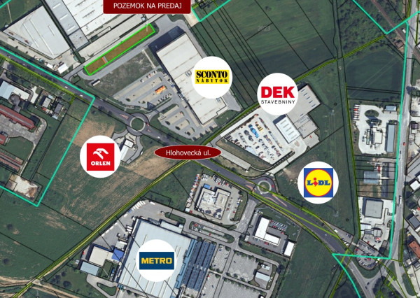 Pozemok na priemyselné účely v Nitre na predaj
