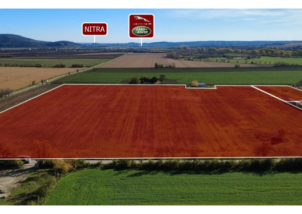 Na predaj pozemok v Priemyselnom parku Čab (okr. Nitra)