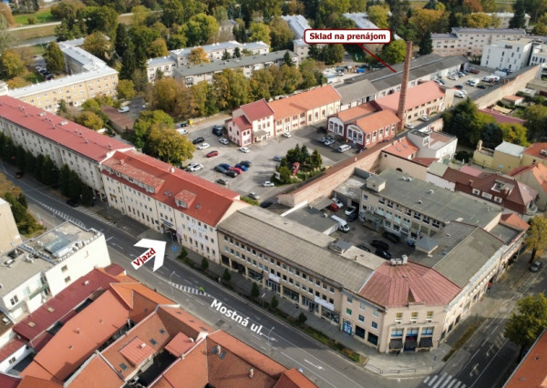 Prenájom skladových priestorov – centrum Nitry, Mostná ulica