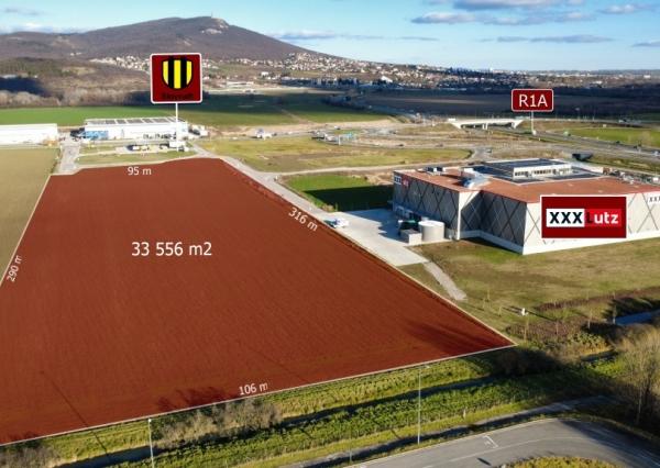 Na predaj pozemky v Priemyselnom parku Nitra – Sever (Možnosť prispôsobiť plochu)