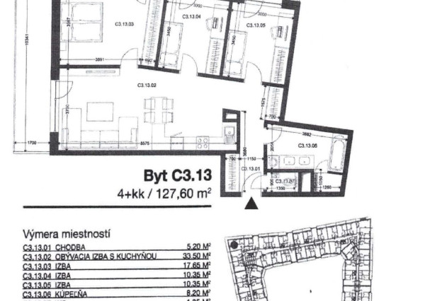 4-izbový byt s veľkou terasou v Rezidencii Tabáň – centrum Nitry