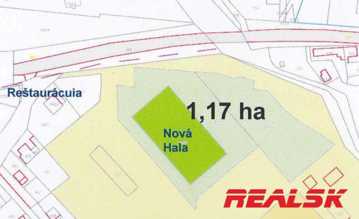 Hala 1700m2 na veľkom pozemku 7775m2 na prenájom - fotografia 2