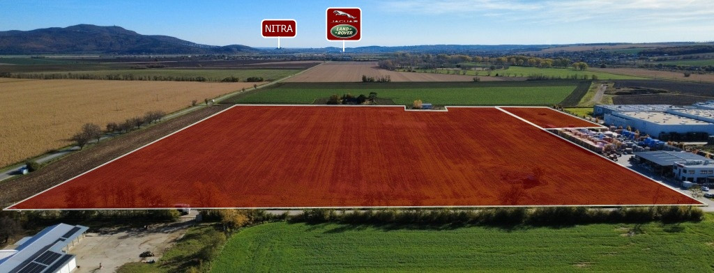 Na predaj pozemok v Priemyselnom parku Čab (okr. Nitra)
